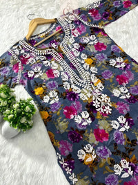 Mul new Concept Kurti Plazzo Combo.. - chikankariofficial