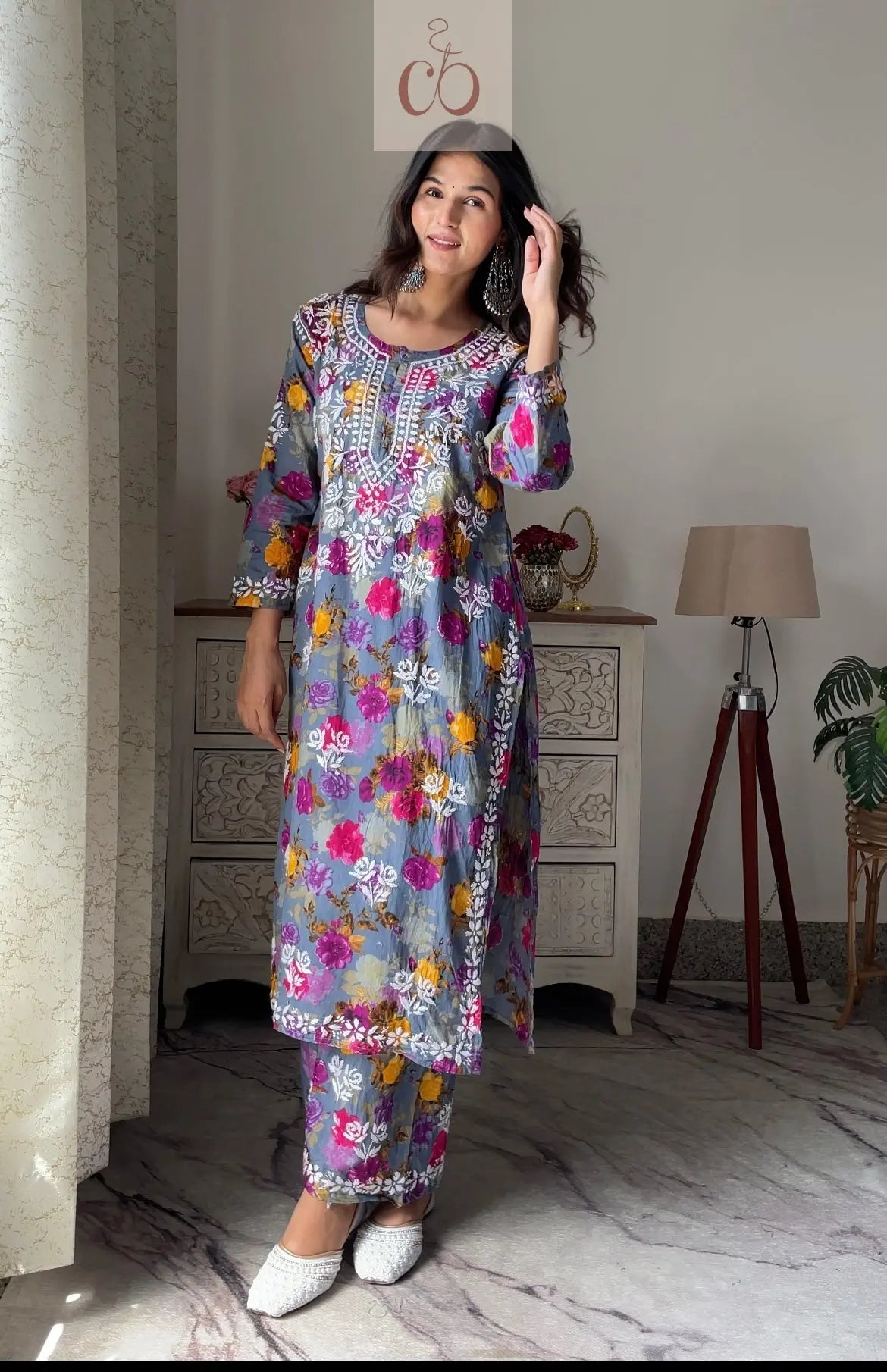 Swati Mul new Concept Kurti Plazzo Combo..