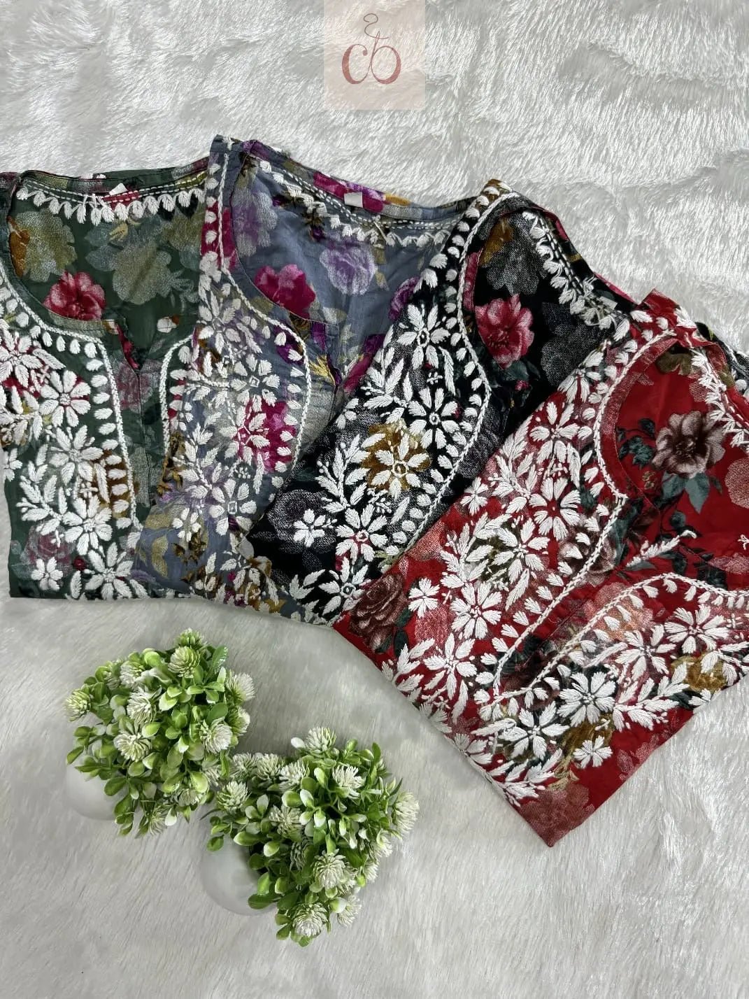 Mul Short top in new concept - chikankariofficial