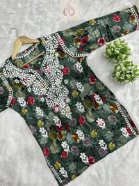 Mul Short top in new concept - chikankariofficial