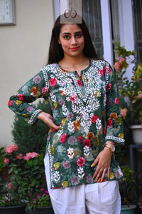 Mul Short top in new concept - chikankariofficial