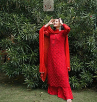 Muqaish Buti Jaal Set with Inner - chikankariofficial