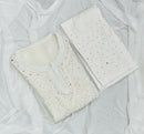Muqaish work Chikankari Essential Kurtis with matching inner ( Alee Special ) - chikankariofficial