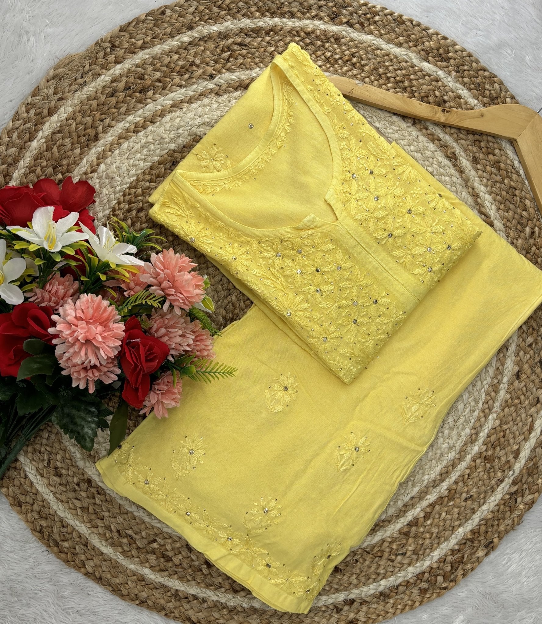 Muqaish Work Special Rayon Combo - chikankariofficial