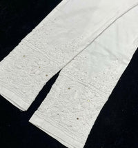 Muqaish work Straight Fit Free size Pant - chikankariofficial