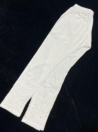Muqaish work Straight Fit Free size Pant - chikankariofficial