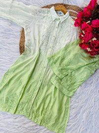 Muslin Co ord Set with Pockets - chikankariofficial