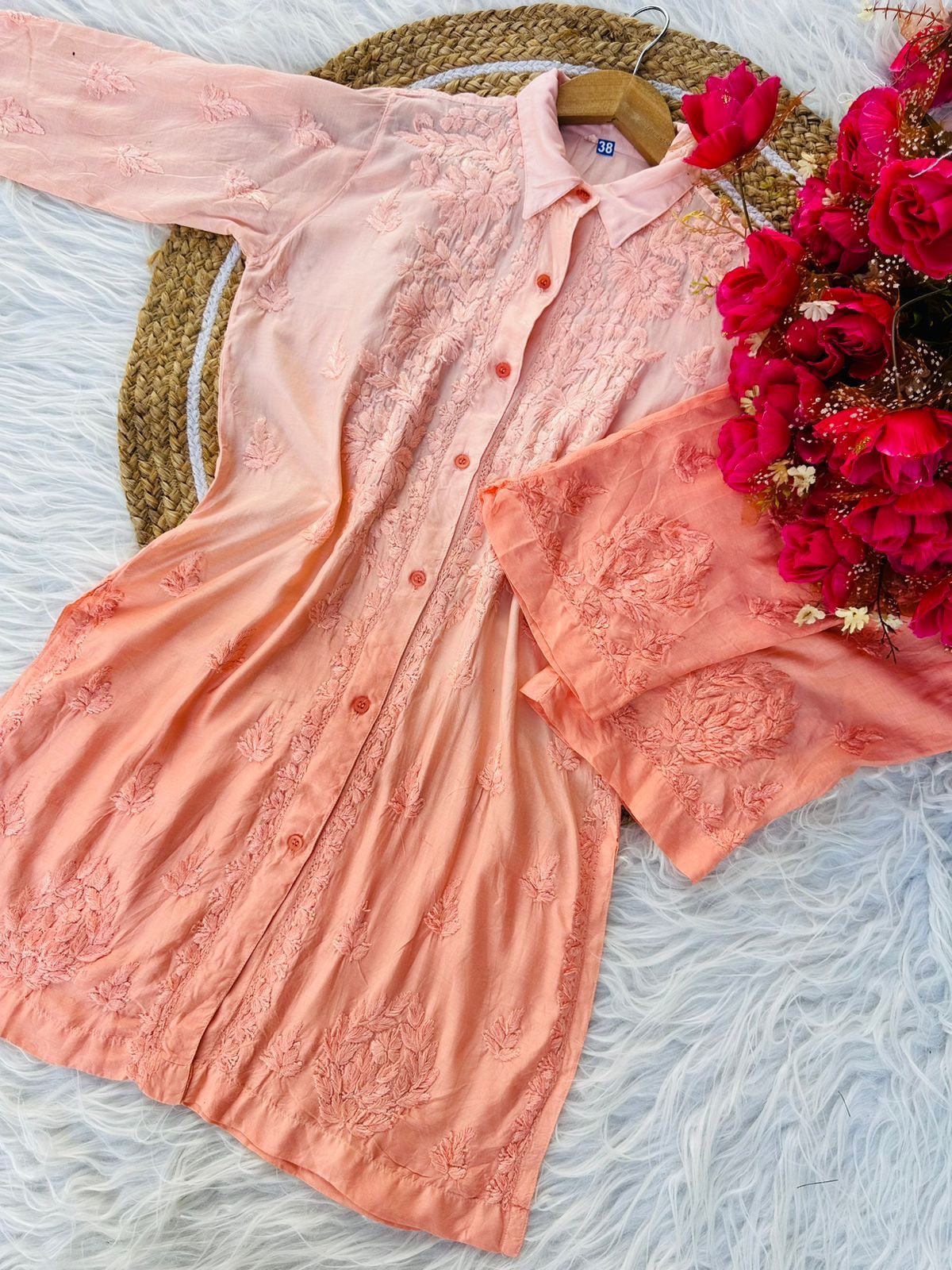 Muslin Co ord Set with Pockets - chikankariofficial