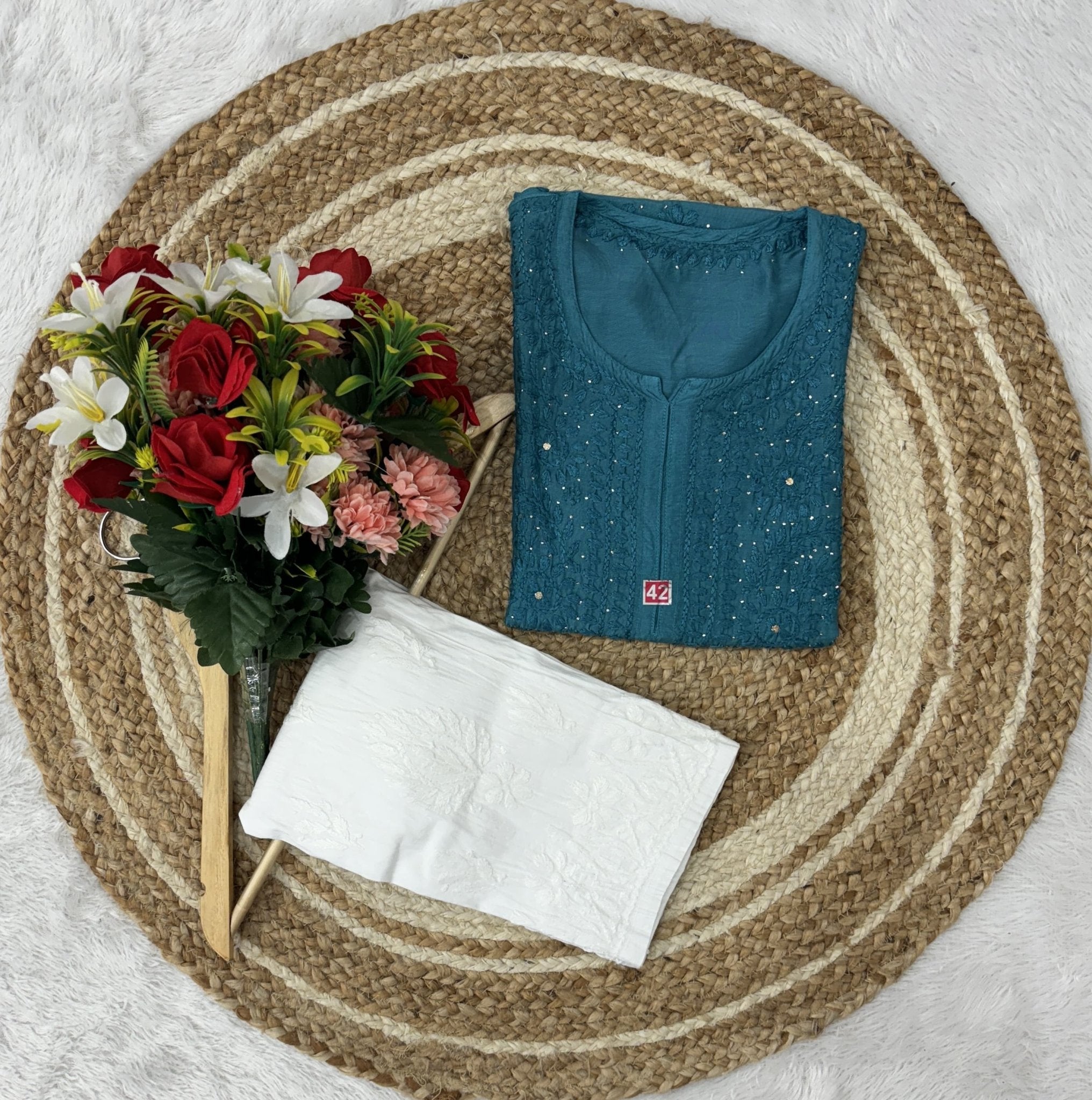 Muslin Muqaish Ghass Patti - chikankariofficial