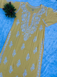 Noor chikan modal kurta - chikankariofficial