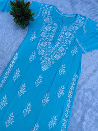 Noor chikan modal kurta - chikankariofficial