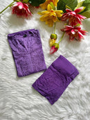 Noor Rayon Ombre tone Soft n Comfy Plazo Combo - chikankariofficial