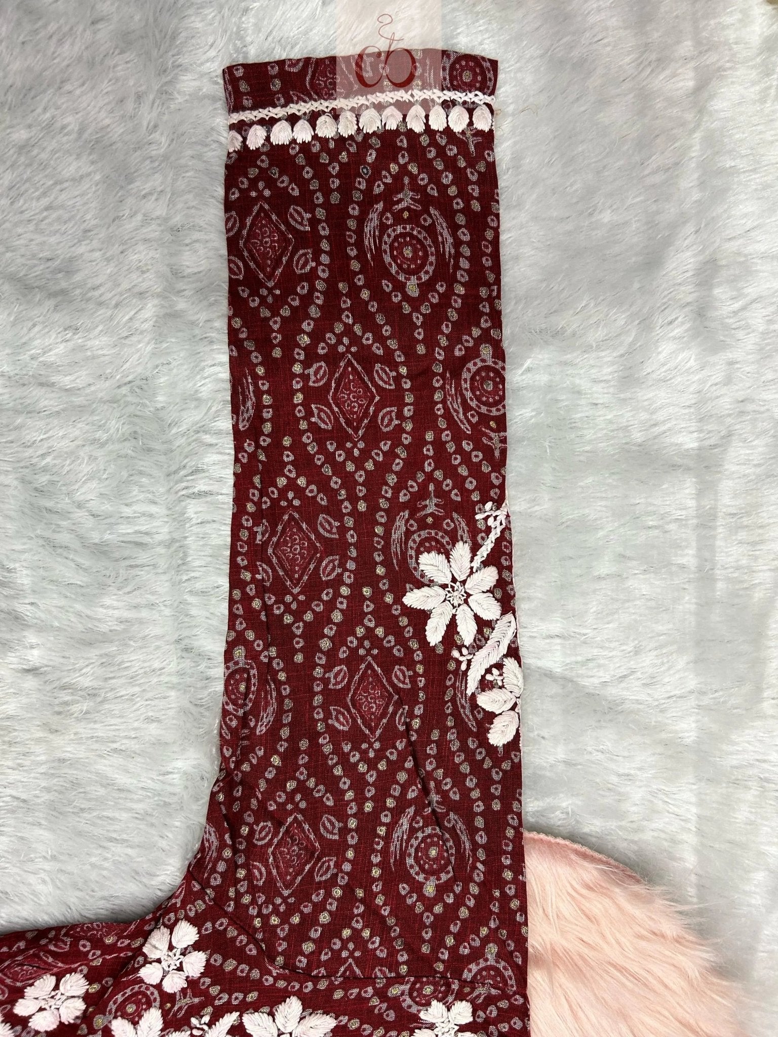 Nyra cut SlubCotton Set - chikankariofficial