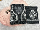Nyra cut SlubCotton Set - chikankariofficial