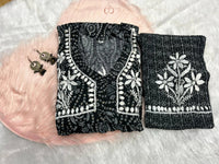 Nyra cut SlubCotton Set - chikankariofficial