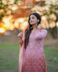 Ombre 4pc Mirror Set ( Most Loved ) Aryanshi Special - chikankariofficial