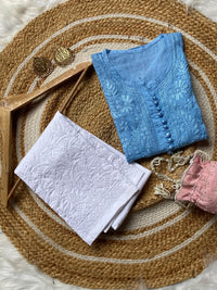 Ombre Dyed Dobby cotton Kurtis - chikankariofficial