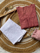 Ombre Dyed Dobby cotton Kurtis - chikankariofficial