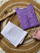 Ombre Dyed Dobby cotton Kurtis - chikankariofficial