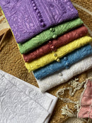 Ombre Dyed Dobby cotton Kurtis - chikankariofficial