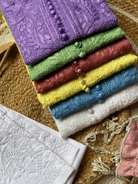 Ombre Dyed Dobby cotton Kurtis - chikankariofficial