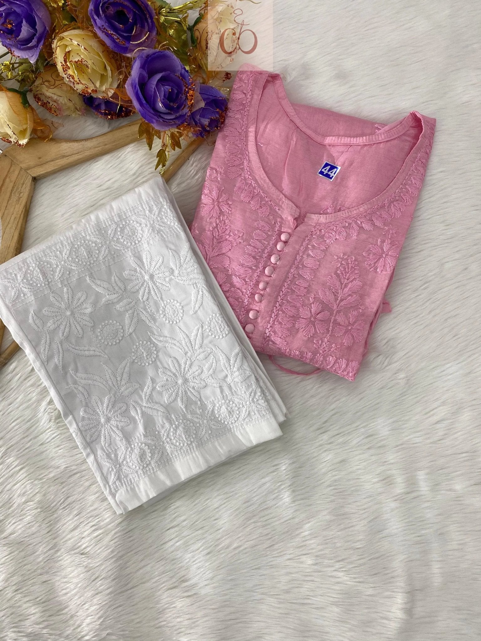 Original Chanderi Short Top - chikankariofficial