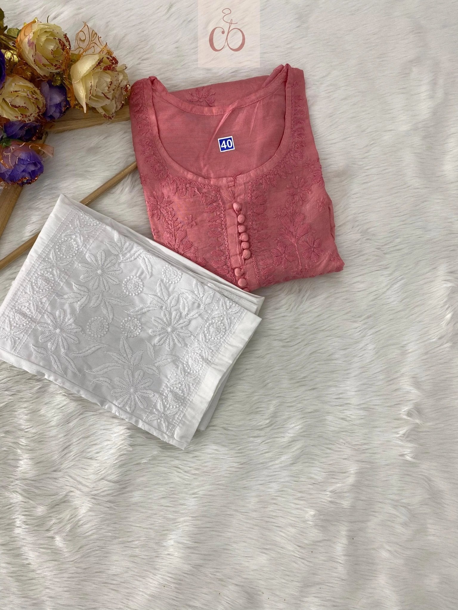 Original Chanderi Short Top - chikankariofficial