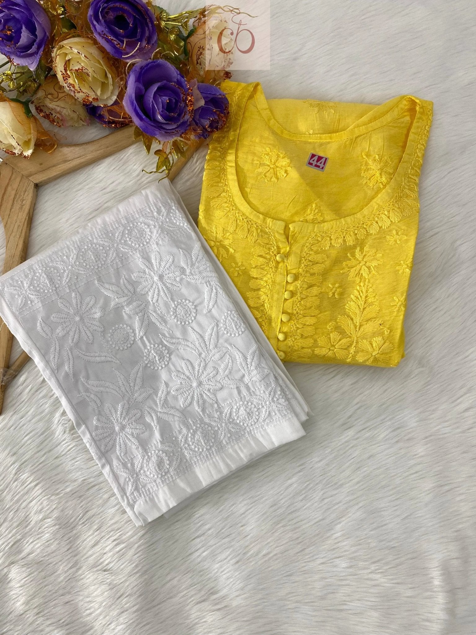 Original Chanderi Short Top - chikankariofficial