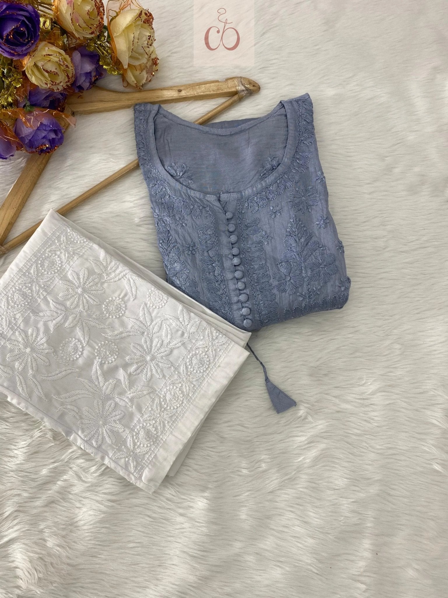 Original Chanderi Short Top - chikankariofficial