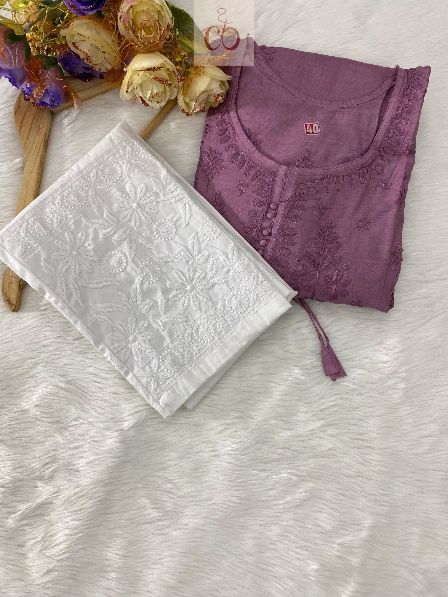 Original Chanderi Short Top - chikankariofficial