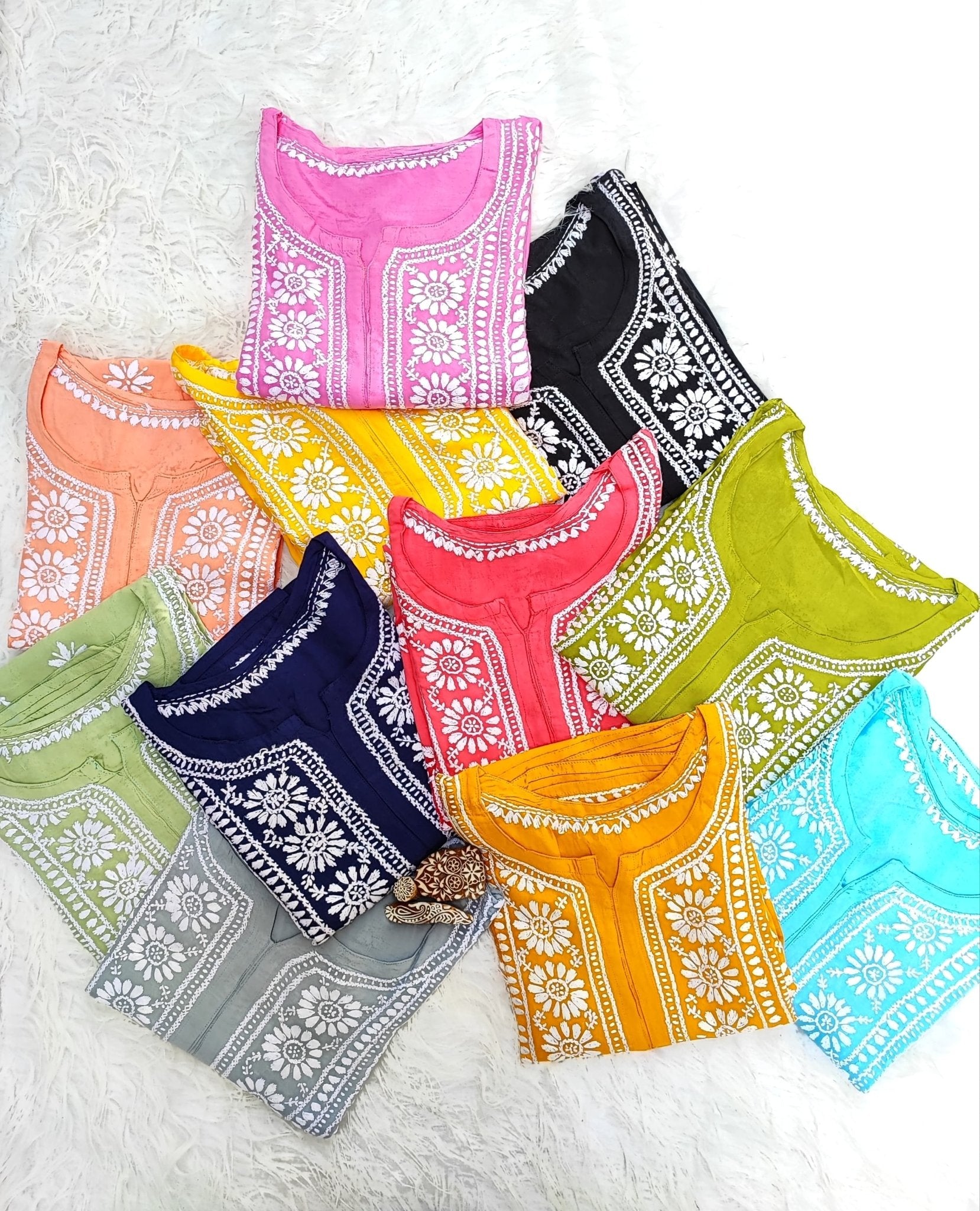 Plus Size Soft Comform Kurti - chikankariofficial