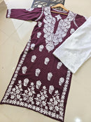 Premium 3D Modal worm Daman Kurta - chikankariofficial