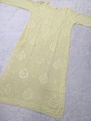 Premium 3D work Viscose Muqaish Kurti - chikankariofficial