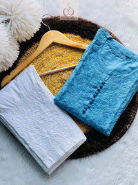 Premium Chanderi Rose Kurti - chikankariofficial