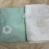 PREMIUM CHANDERI SAREE - chikankariofficial