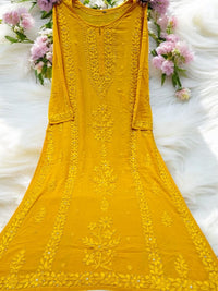 Premium Heavy Muqaish Chikan kurti - chikankariofficial