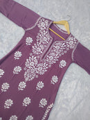 Premium heavy Work Modal kurti - chikankariofficial