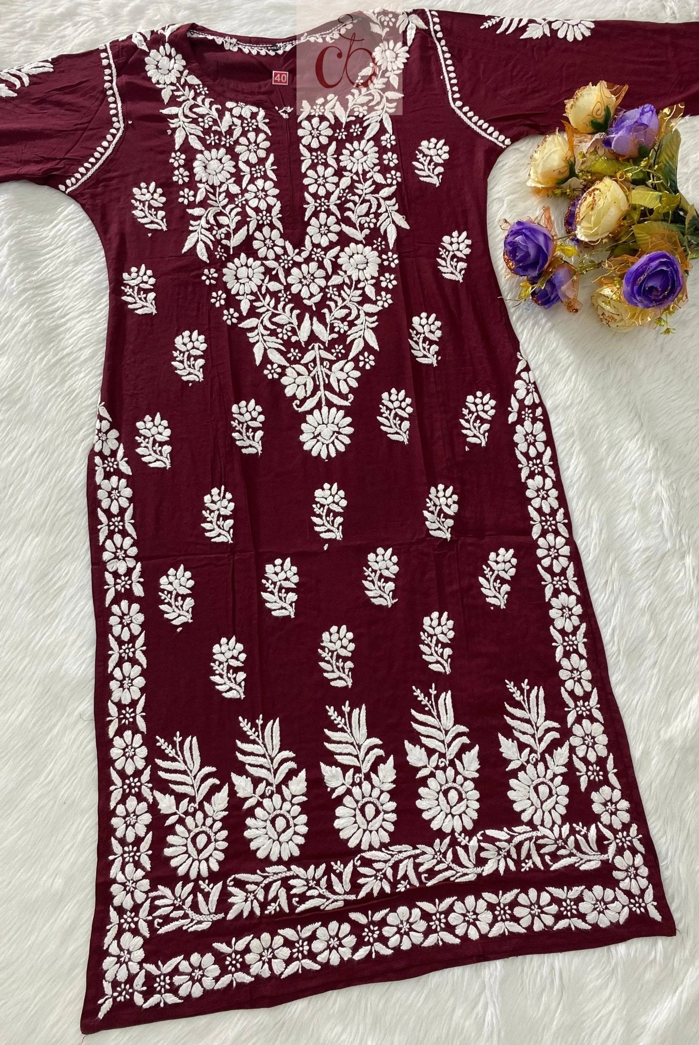 Premium Modal Cotton Heavy Work - chikankariofficial