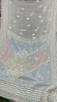 PREMIUM ORGANZA SAREE - chikankariofficial