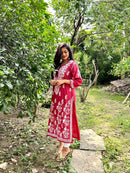 Premium Quality modaal with heavy Ghaas Patti work - chikankariofficial