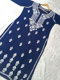 Premium Rayon Kurti Fabric - chikankariofficial