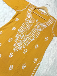 Premium Rayon Kurti Fabric - chikankariofficial