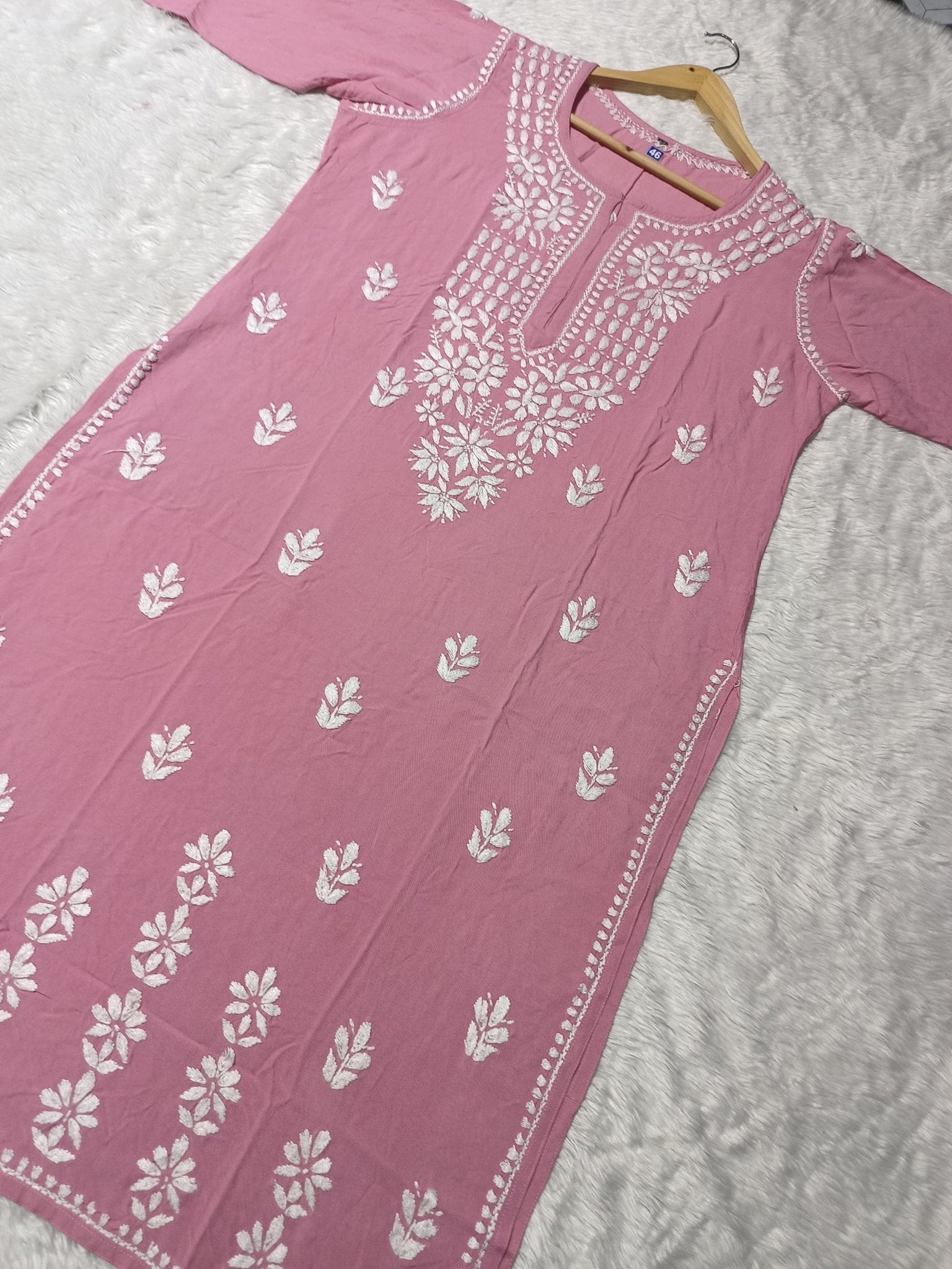 Premium Rayon Kurti Fabric - chikankariofficial