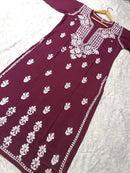 Premium Rayon Kurti Fabric - chikankariofficial