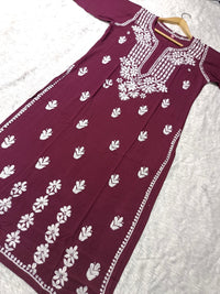 Premium Rayon Kurti Fabric - chikankariofficial