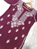 Premium Rayon Kurti Fabric - chikankariofficial