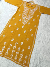 Premium Rayon Kurti Fabric - chikankariofficial