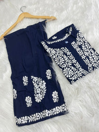Premium Rayon Set With Fine soft Touch work - chikankariofficial