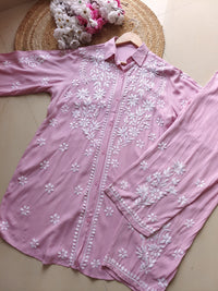 Premium Rayon Shirt Pant Co ord Sets - chikankariofficial