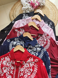 Premium Rayon Shirt Pant Co ord Sets - chikankariofficial